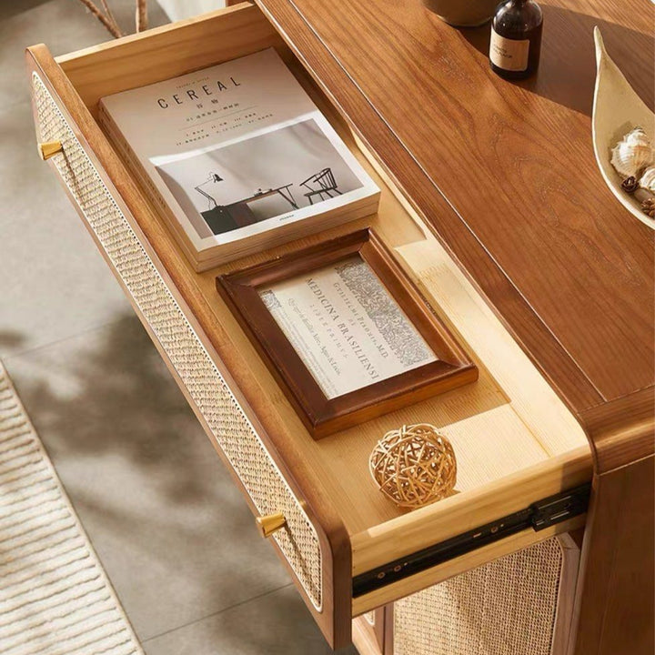 BRIDERS Vintage Rattan Shoe Cabinet