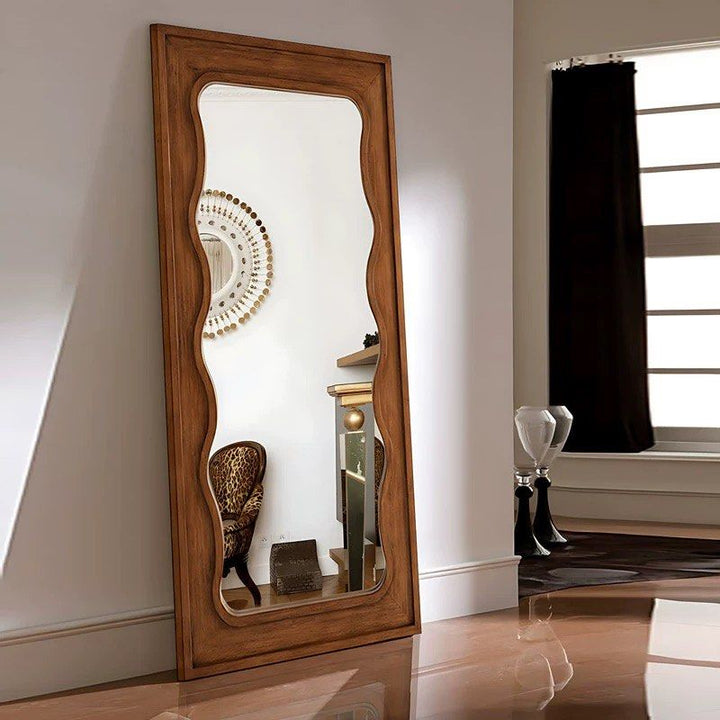 BRITON Modern Walnut Wall Mirror