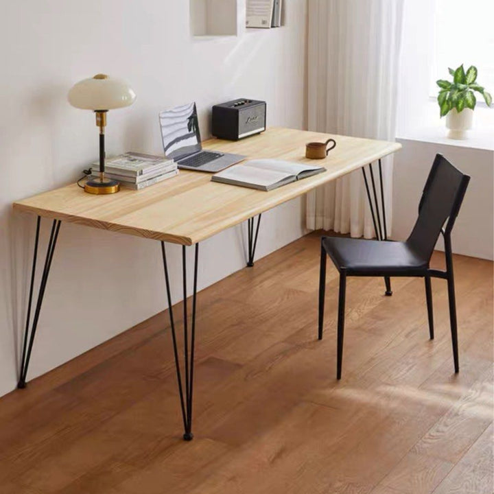 BROK Industrial Solid Wood Dining Table