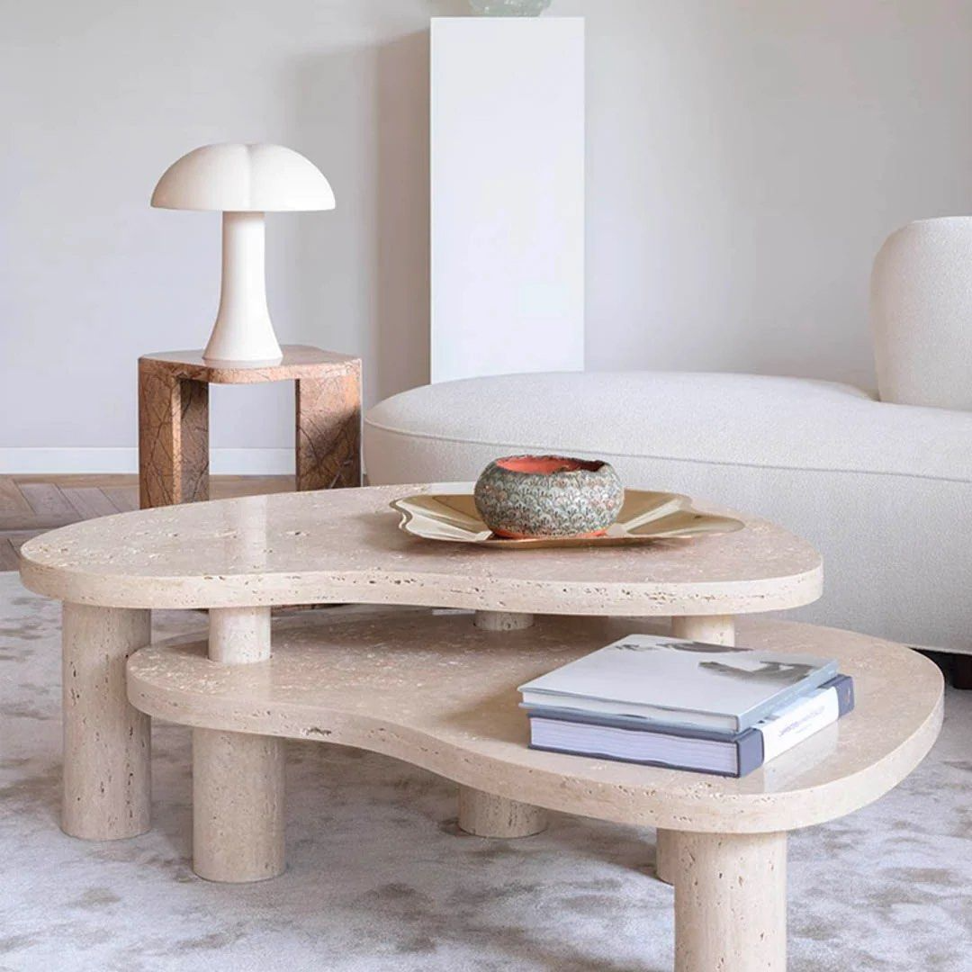 XANDER Travertine Coffee Table