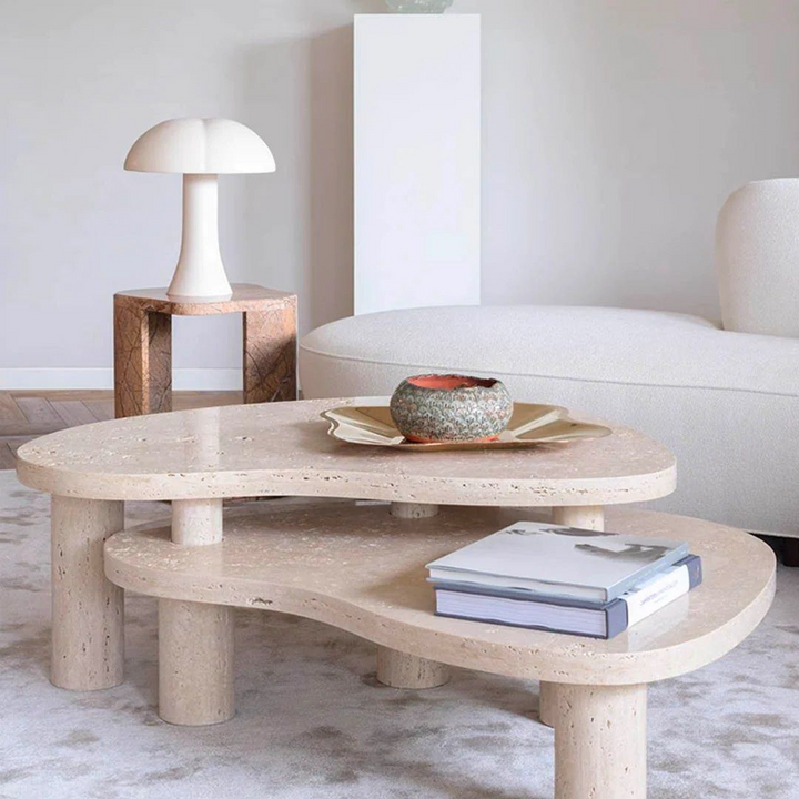 XANDER Travertine Coffee Table