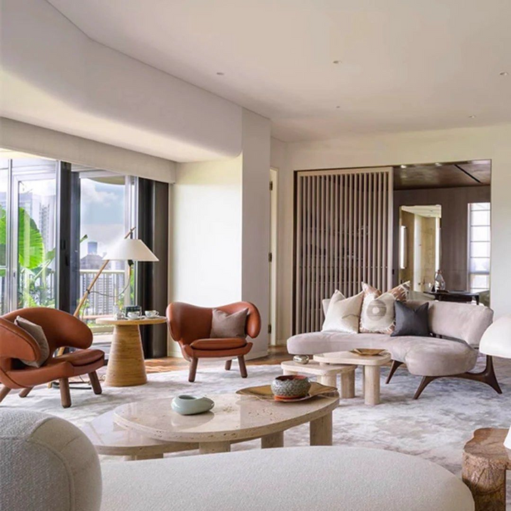 XANDER Travertine Coffee Table