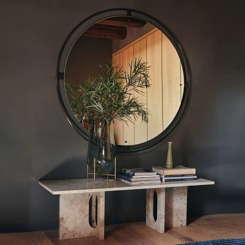 BUROHE Modern Round Wall Mirror
