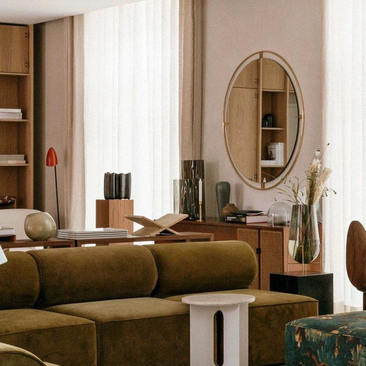 BUROHE Modern Round Wall Mirror