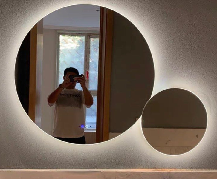BYEOL Modern Round LED Wall Mirrors