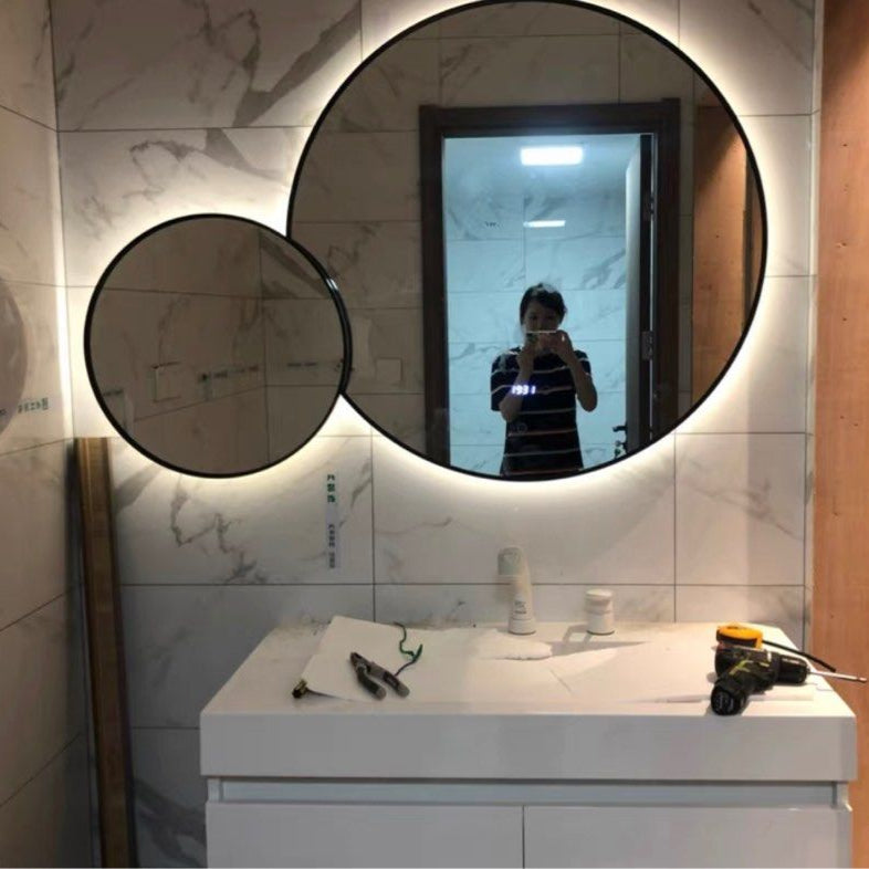 BYEOL Modern Round LED Wall Mirrors