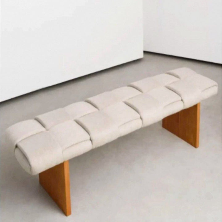 CAFLE Modern Fabric Bench