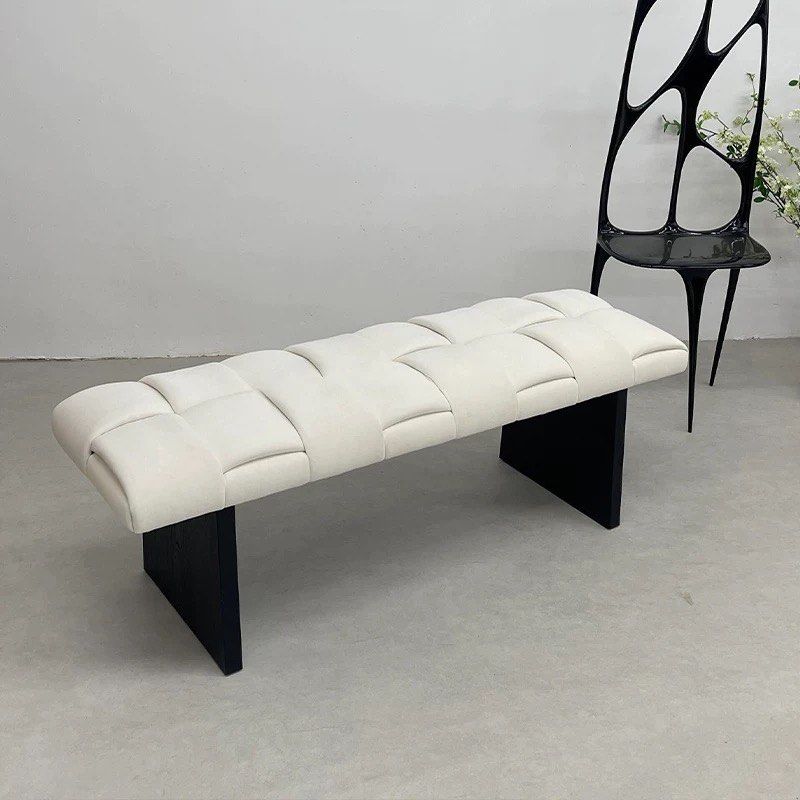 CAFLE Modern Fabric Bench