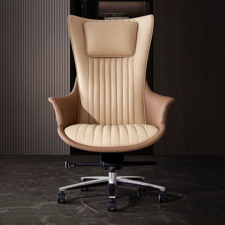 CAFRIEL Modern Genuine Leather Office Chair