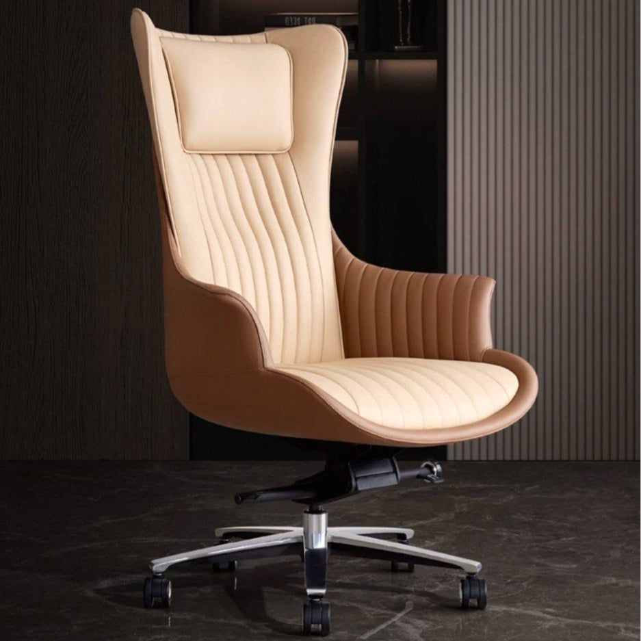 CAFRIEL Modern Genuine Leather Office Chair