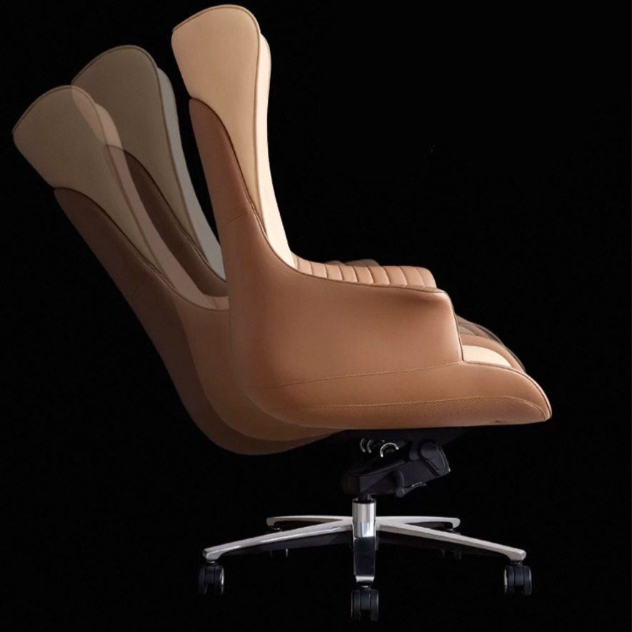 CAFRIEL Modern Genuine Leather Office Chair