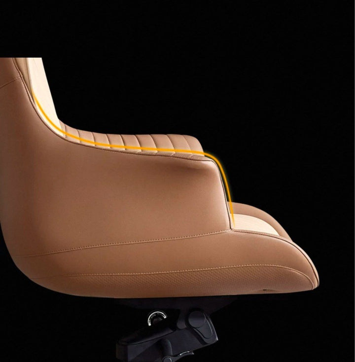 CAFRIEL Modern Genuine Leather Office Chair