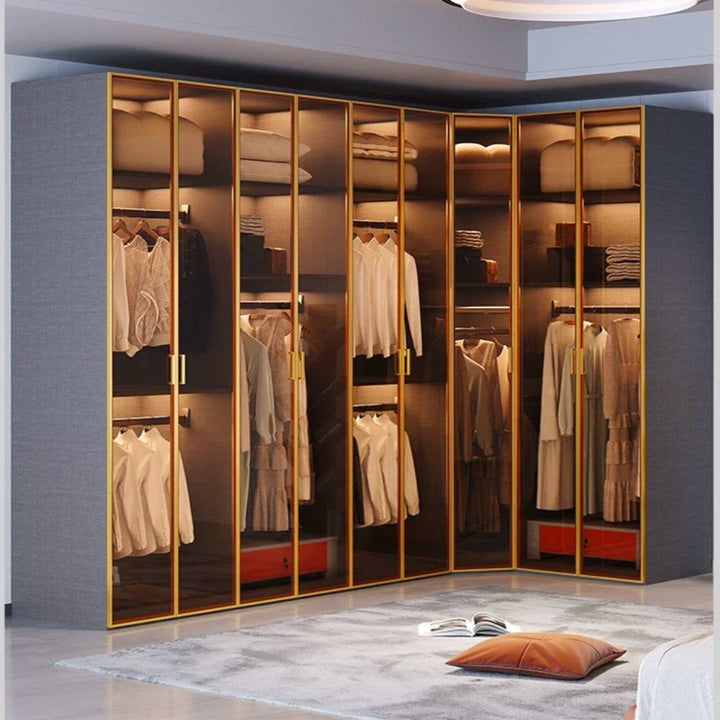 CALHUR Modern Glass Wardrobe