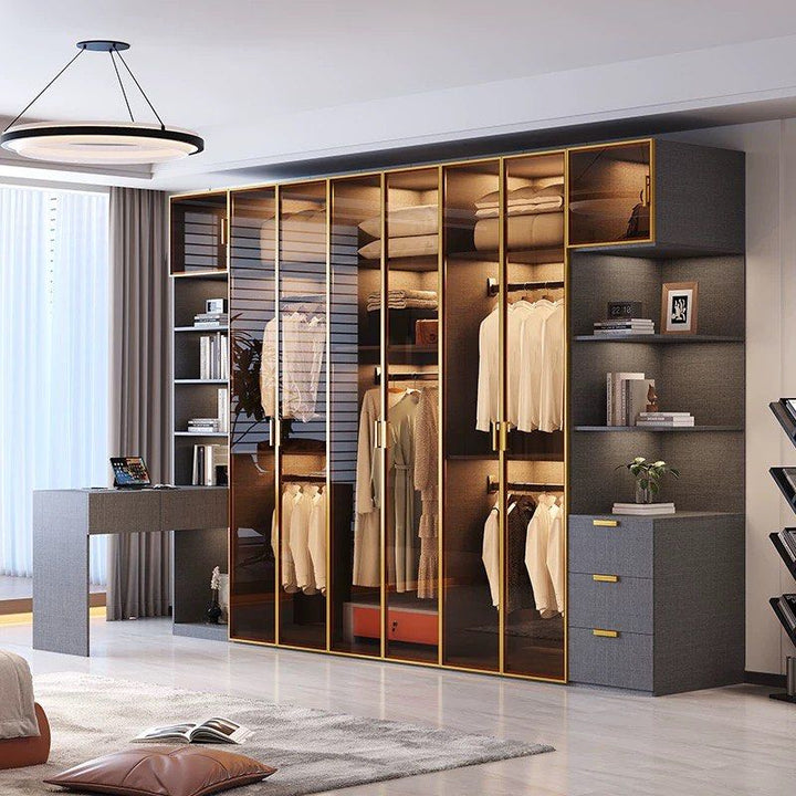 CALHUR Modern Glass Wardrobe