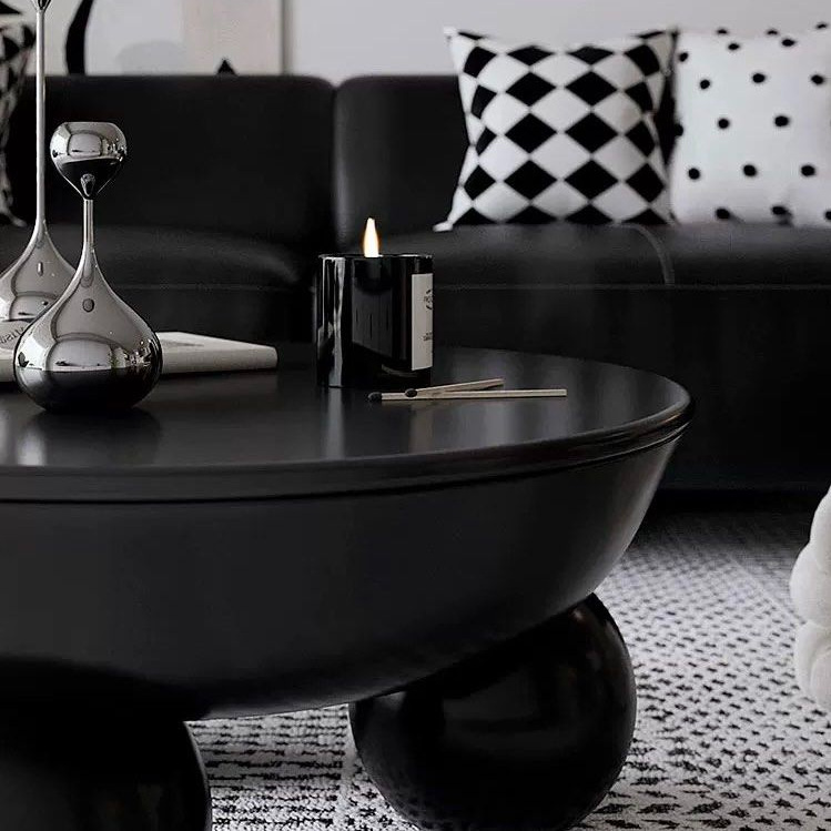 DESTIN Round Storage Coffee Table