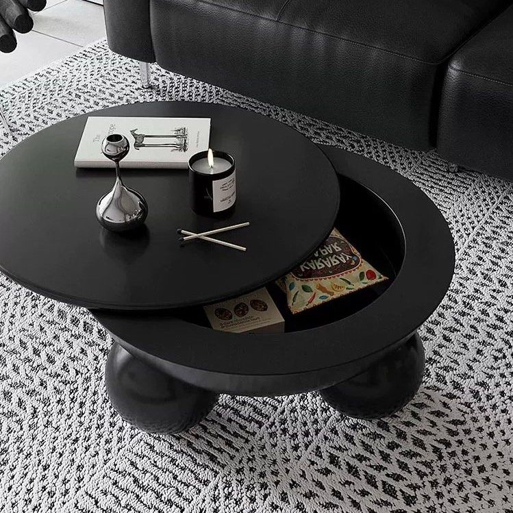 DESTIN Round Storage Coffee Table