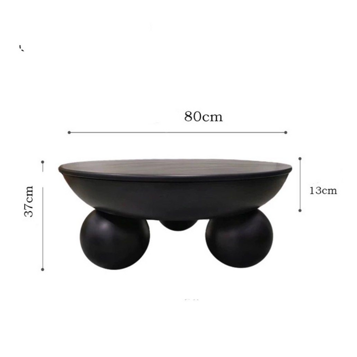 DESTIN Round Storage Coffee Table