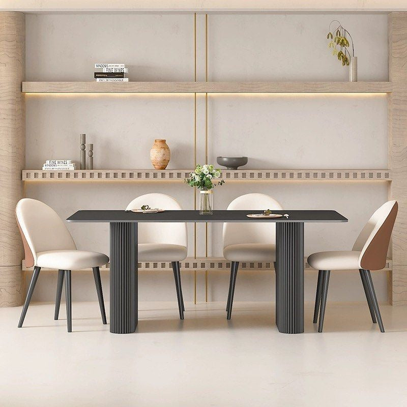 CARMONA Modern Sintered Stone Dining Table and Chair Set