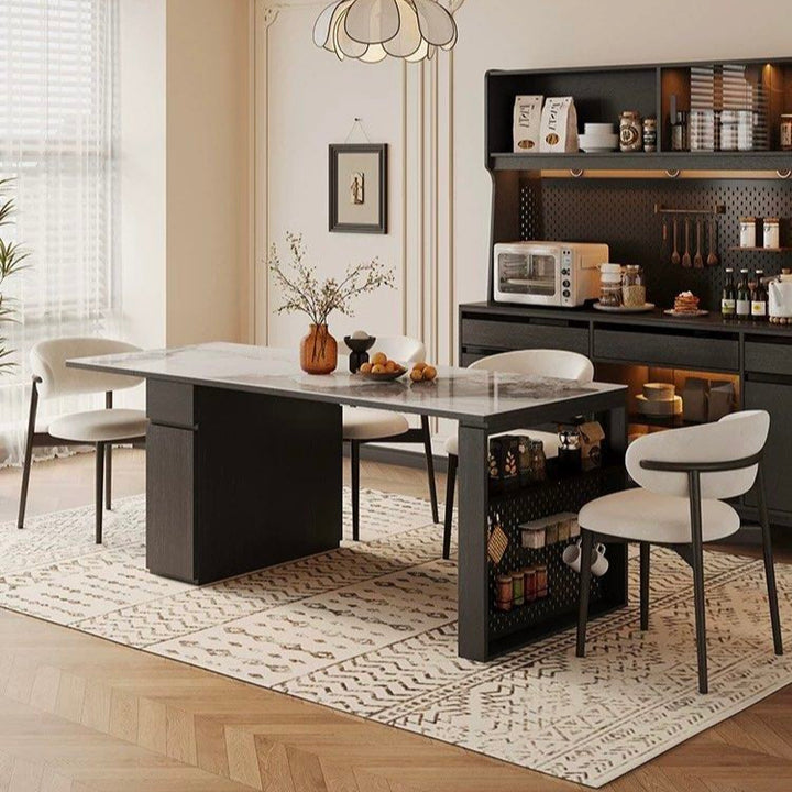 CASHEI Modern Extendable Sintered Stone Dining Table