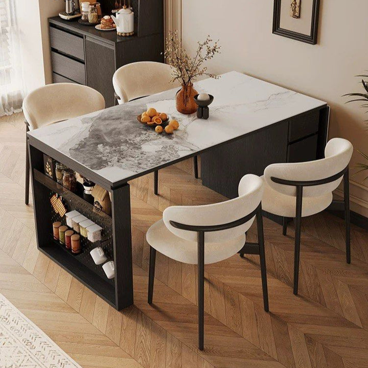 CASHEI Modern Extendable Sintered Stone Dining Table