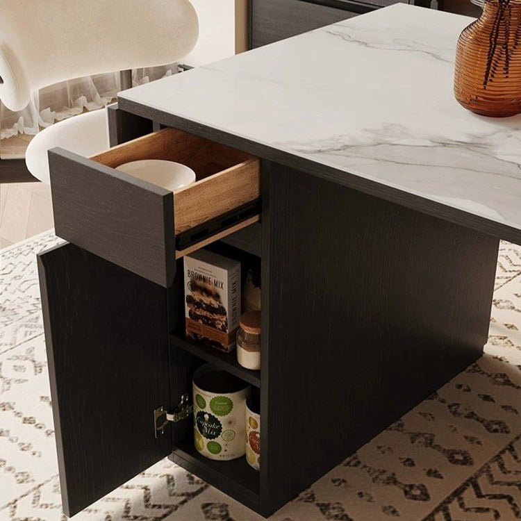 CASHEI Modern Extendable Sintered Stone Dining Table