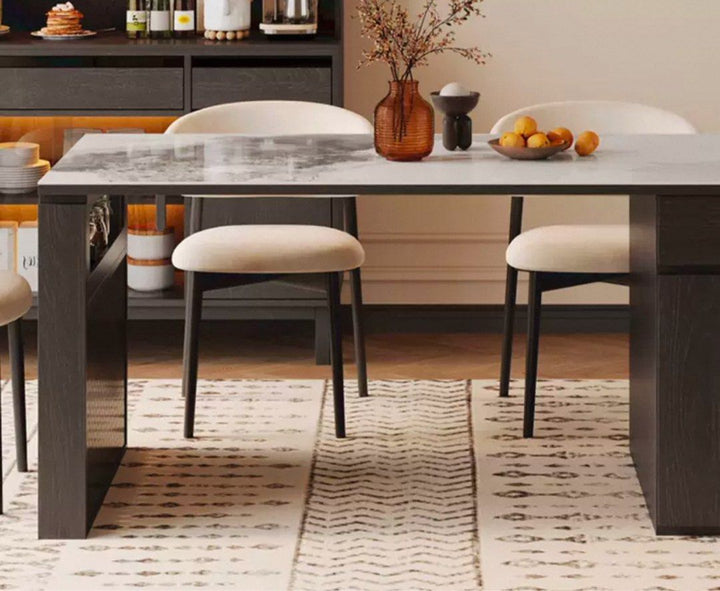 CASHEI Modern Extendable Sintered Stone Dining Table