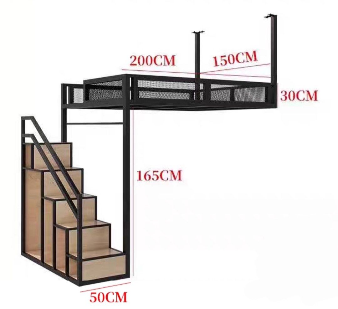 CATHAY Industrial Loft Bedframe