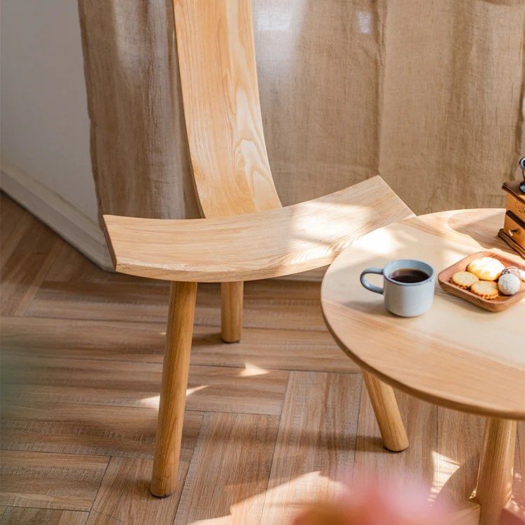 COGNUS Rustic Solid Wood Dining Chair