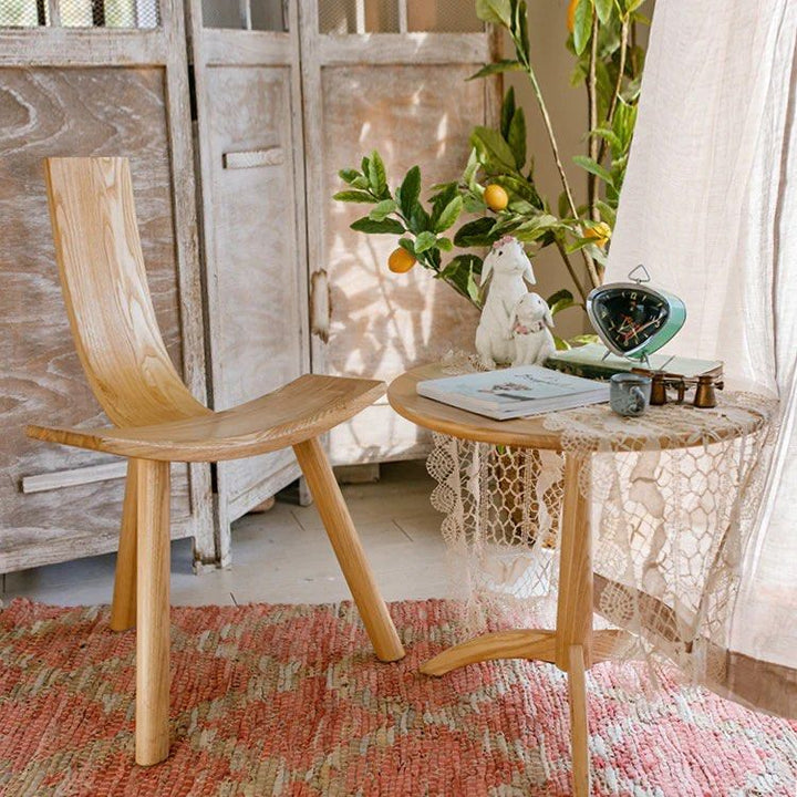 COGNUS Rustic Solid Wood Dining Chair