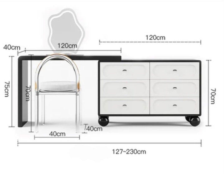 CHADELE Modern Vanity Tables