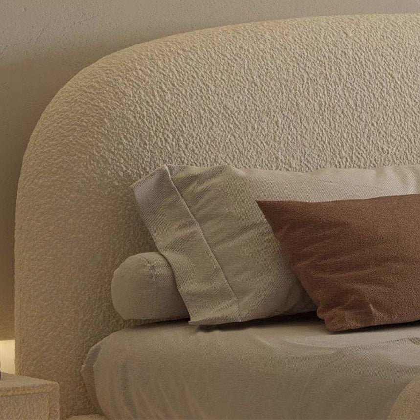 CHAPEL Modern Boucle LED Floating Bedframe