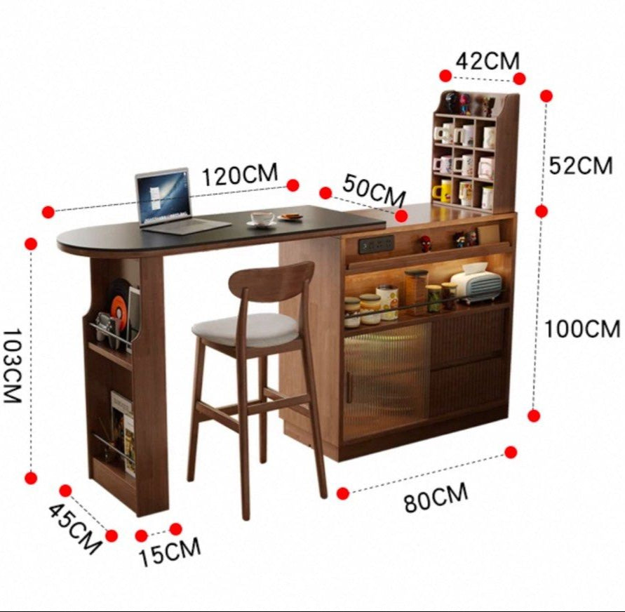CHARISO Modern Extendable Bar Table