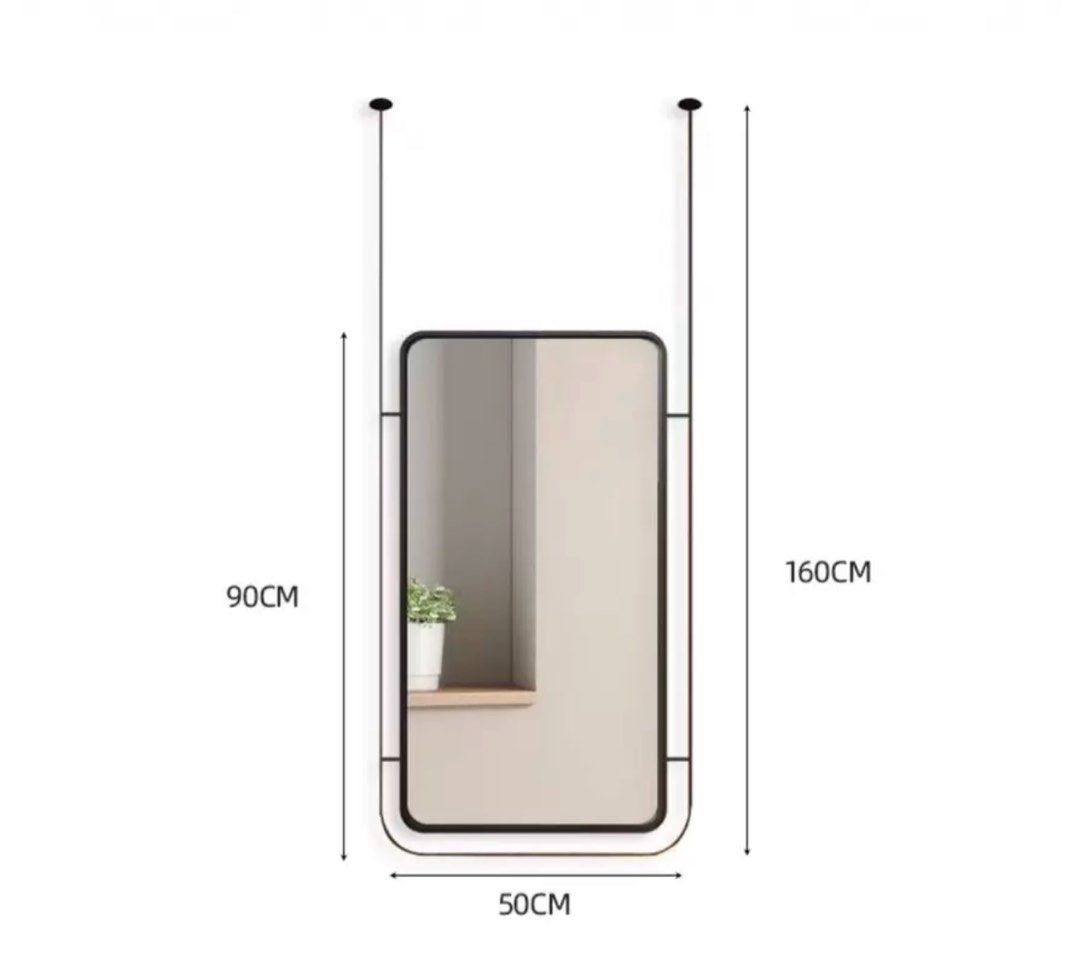 CHRIS Modern Suspended Bathroom Mirror