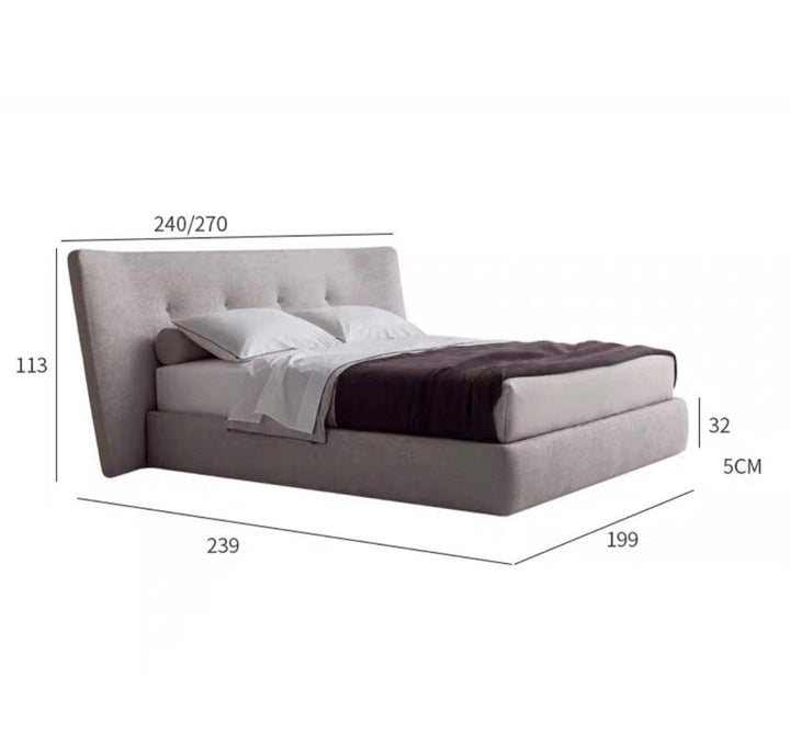 CLAIVE Modern Fabric Bedframe