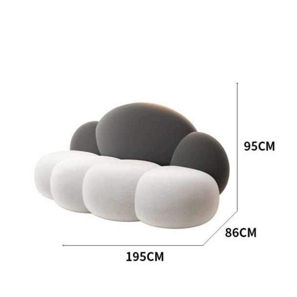 BREVELTA Modern Boucle Sofa