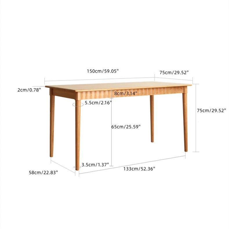 COMPASS Cherry Wood Dining Table