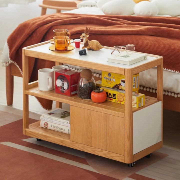 CONAN End Table with Wheels