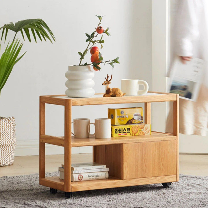 CONAN End Table with Wheels