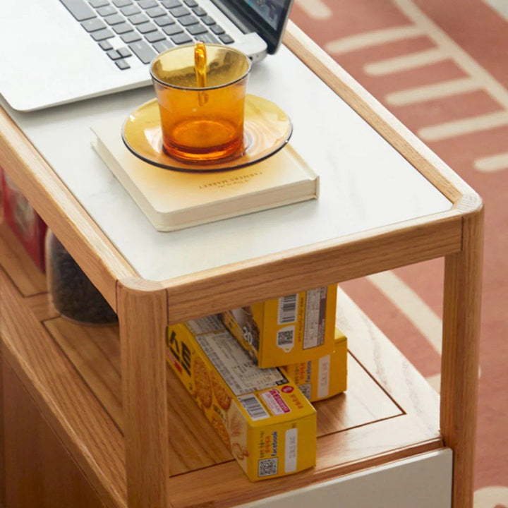 CONAN End Table with Wheels