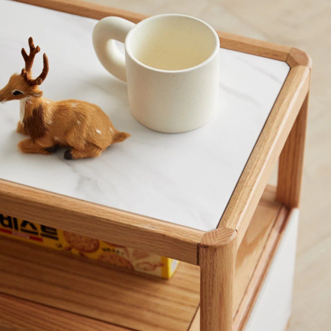 CONAN End Table with Wheels