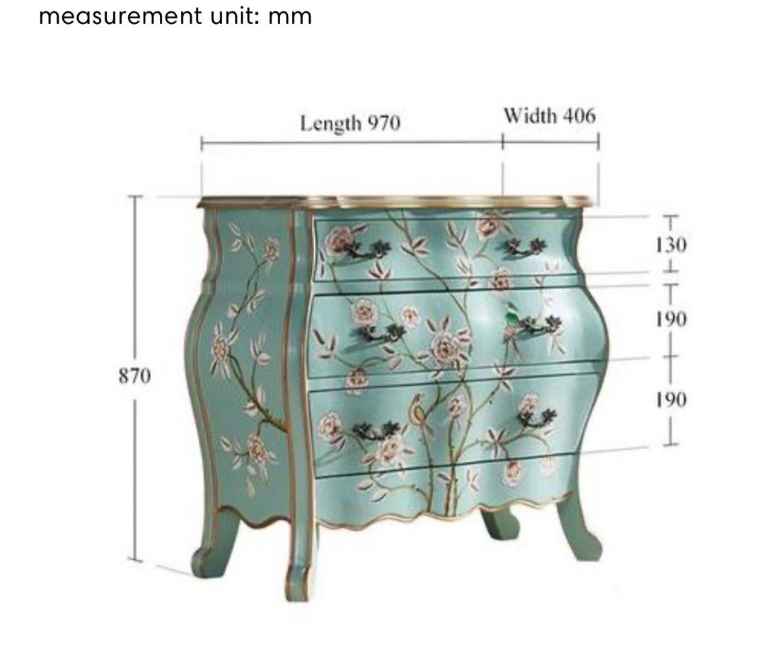 COREEN Hand Painted Storage Drawers