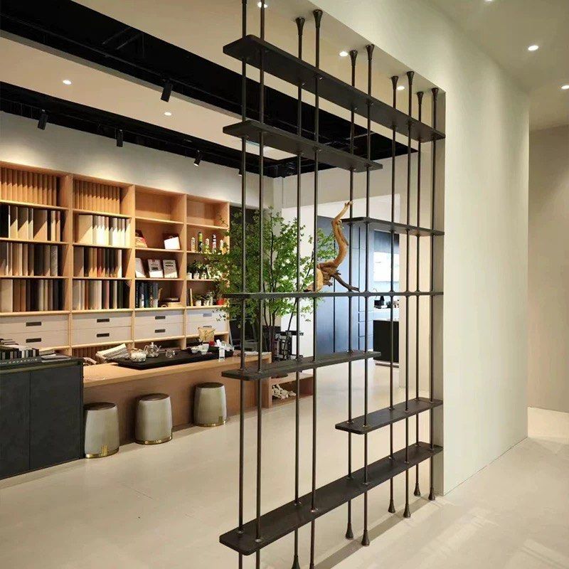 CORMAIN Modern Solid Wood Display Shelf