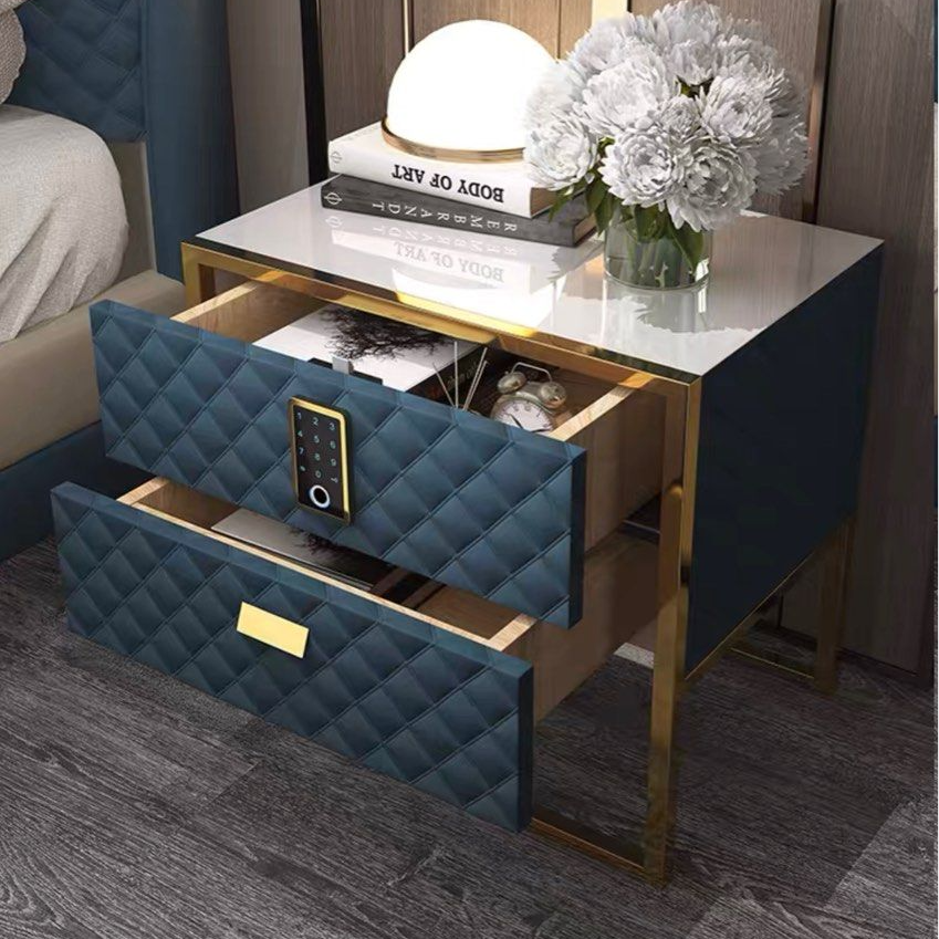 DARNELL Modern Digital Lock Side Table