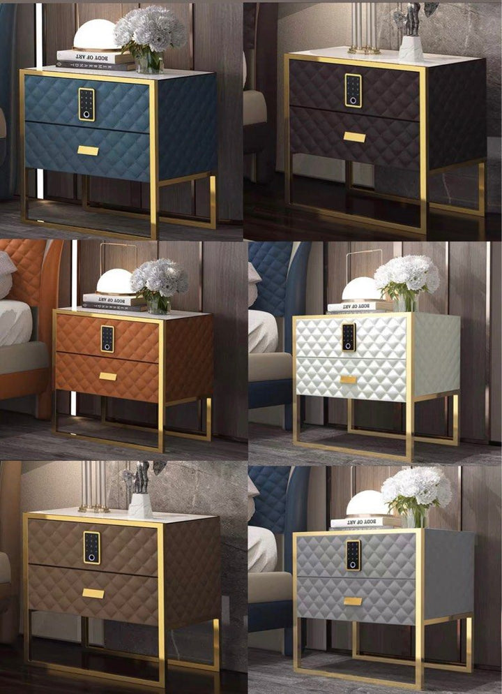 DARNELL Modern Digital Lock Side Table