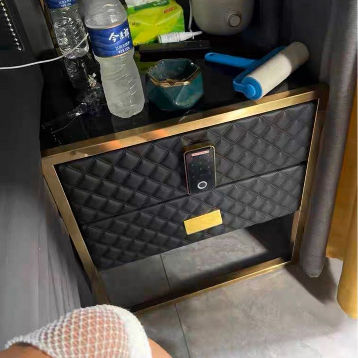 DARNELL Modern Digital Lock Side Table