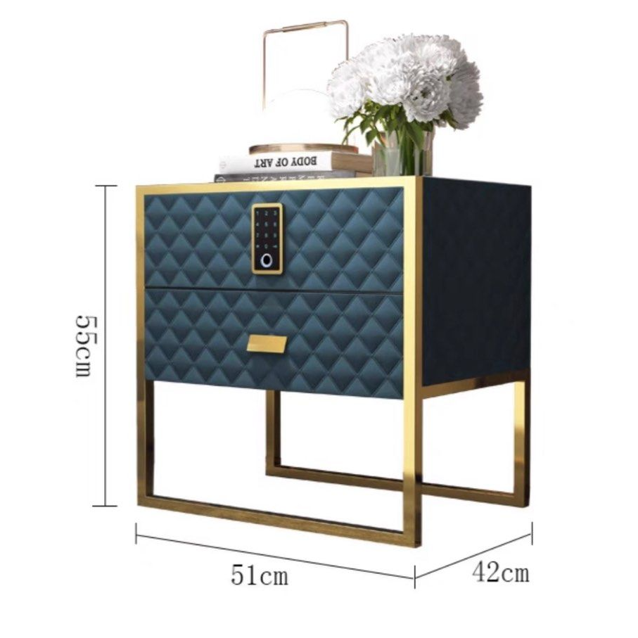 DARNELL Modern Digital Lock Side Table