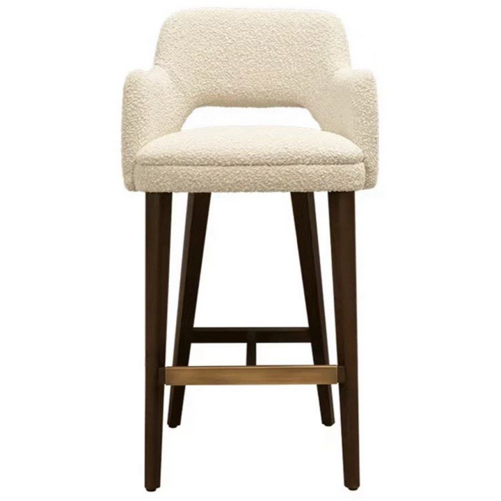 CLYNE Modern Boucle Bar Stool