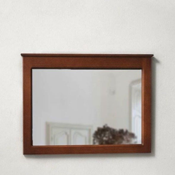 COSALZ Rustic Solid Wood Wall Mirror