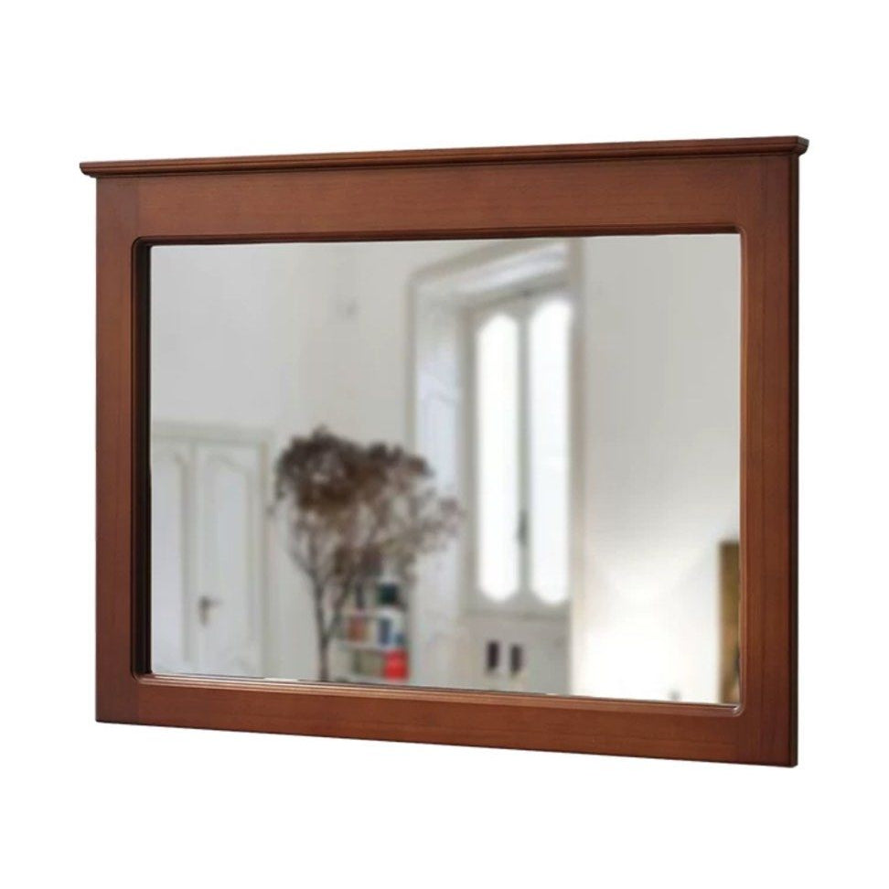 COSALZ Rustic Solid Wood Wall Mirror