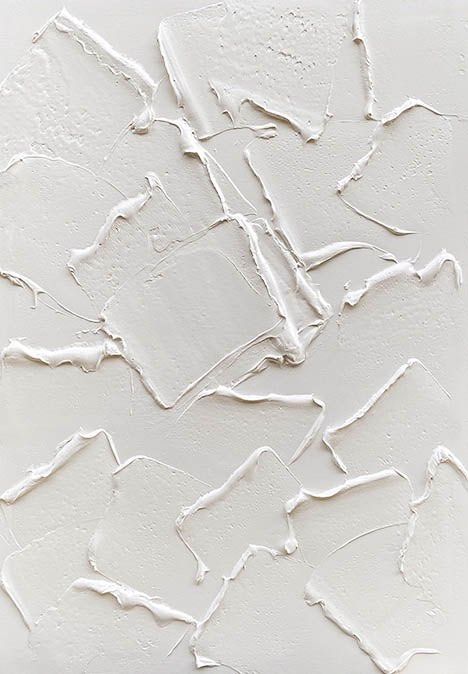 CREED Abstract White Hand Painted Wall Art